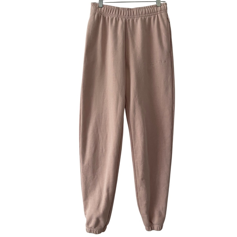 Air Jordan Women's Pink Heavyweight Sweatpants Small